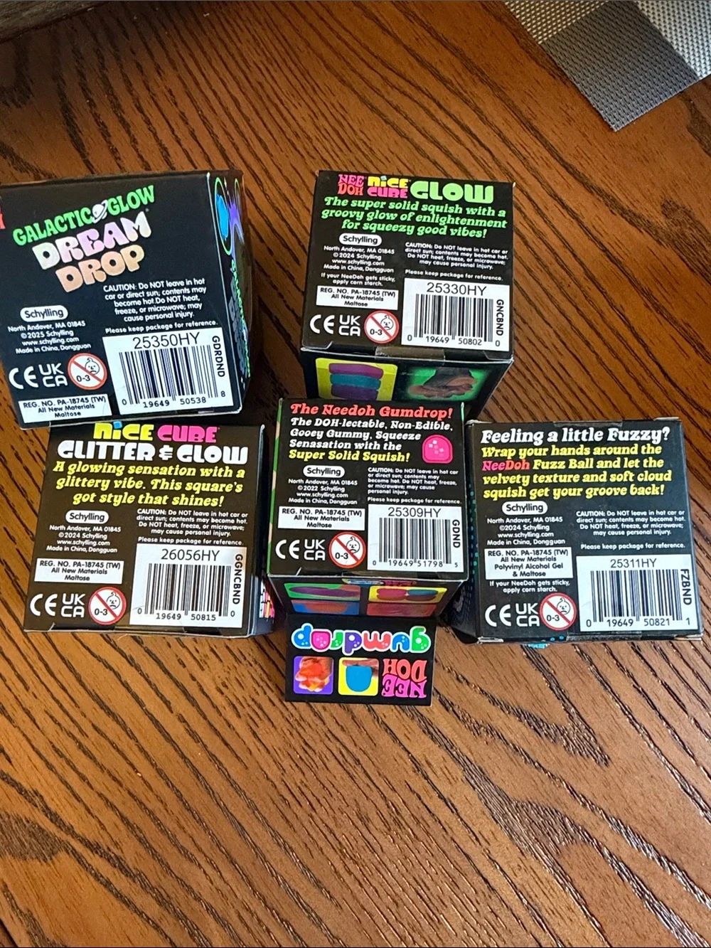 💙💚NEE DOH LOT 💚💙 Assorted Squishy Toys - Set of 5 NIB